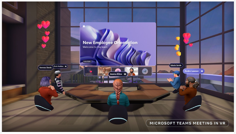 Microsoft Teams Meeting in VR Microsoft Teams Meeting in VR